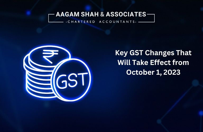 Key GST Changes That Will Take Effect from October 1, 2023